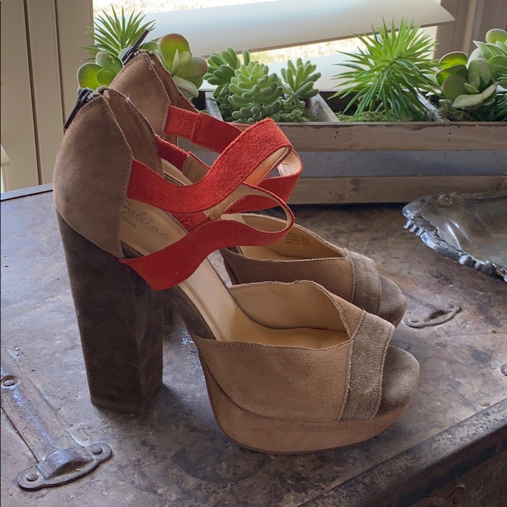 Zodiac Platform Chunky Heels